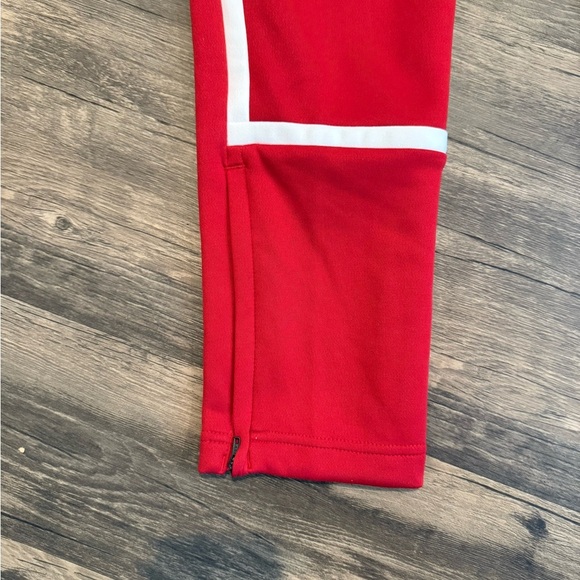 NWT ADIDAS UNDER THE CITY LIGHTS Warm Up Red White Sweatpants - Picture 8 of 14